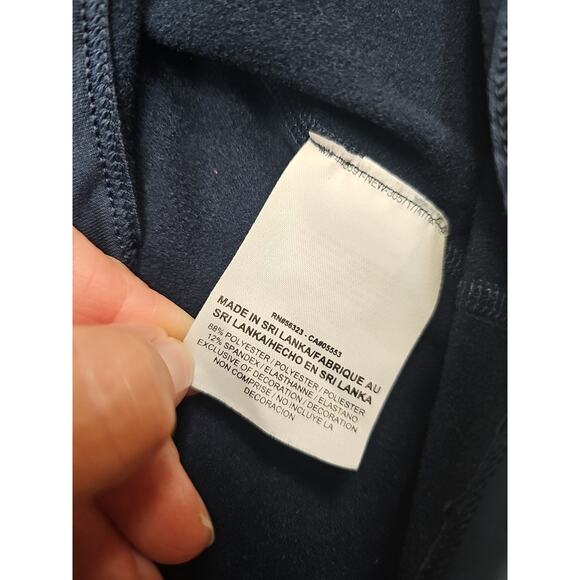 Nike Shirt Womens Large Navy Dri Fit Turtleneck Base Layer - Picture 6 of 8